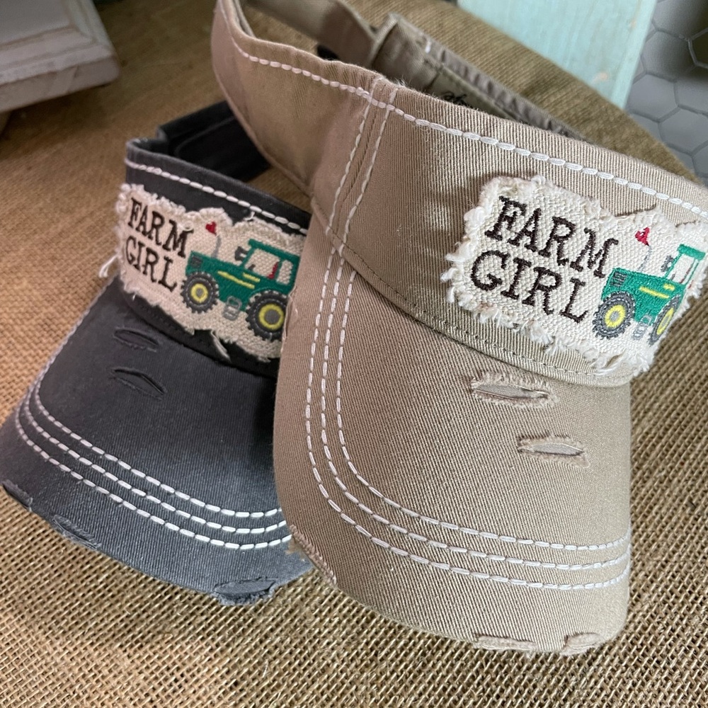 Distressed Farm Girl Visor